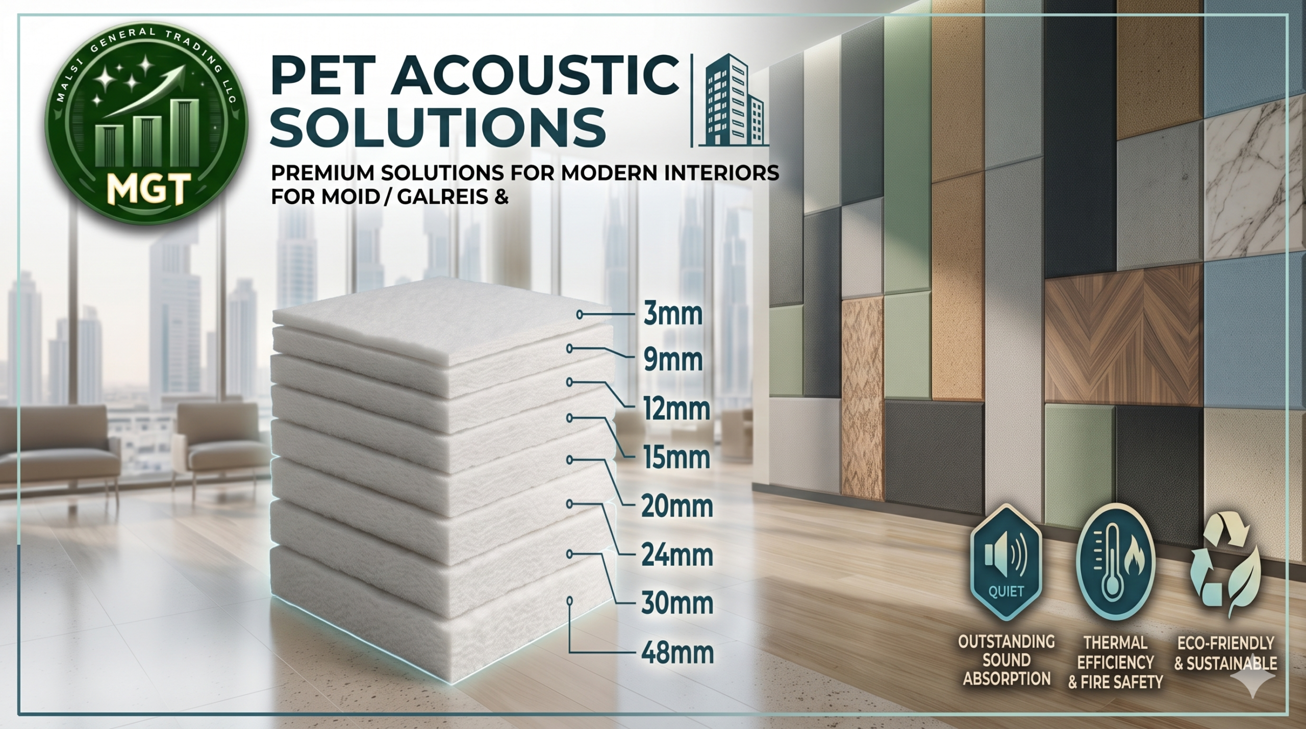 PET Acoustic Panels: Advanced Acoustic Solutions for Modern Interior Spaces
